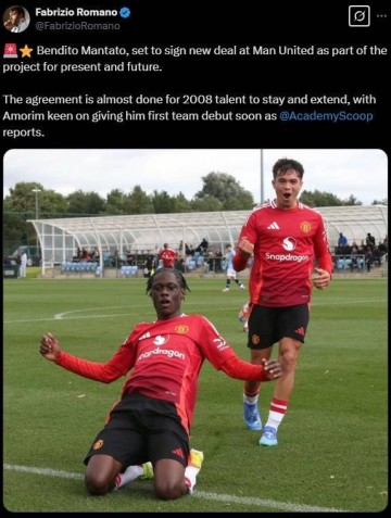 罗马诺：曼联即将续约17岁小将，联赛10场6球&amp;很快会一线队首秀